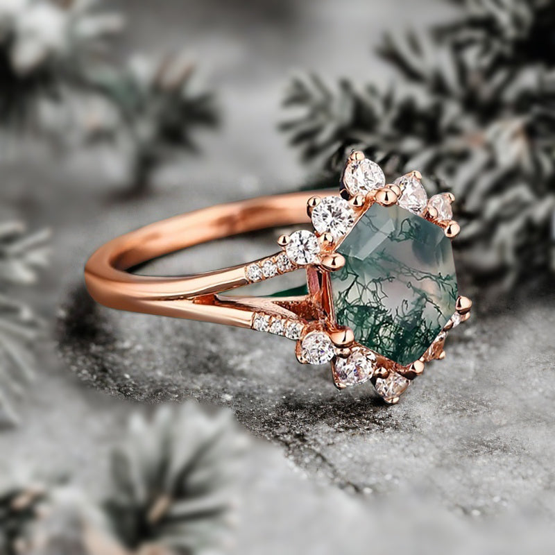 Vintage Birnenform Aquamarin Verlobungsring Set Unikat Versprechen Brautring Set Jubiläumsgeschenk