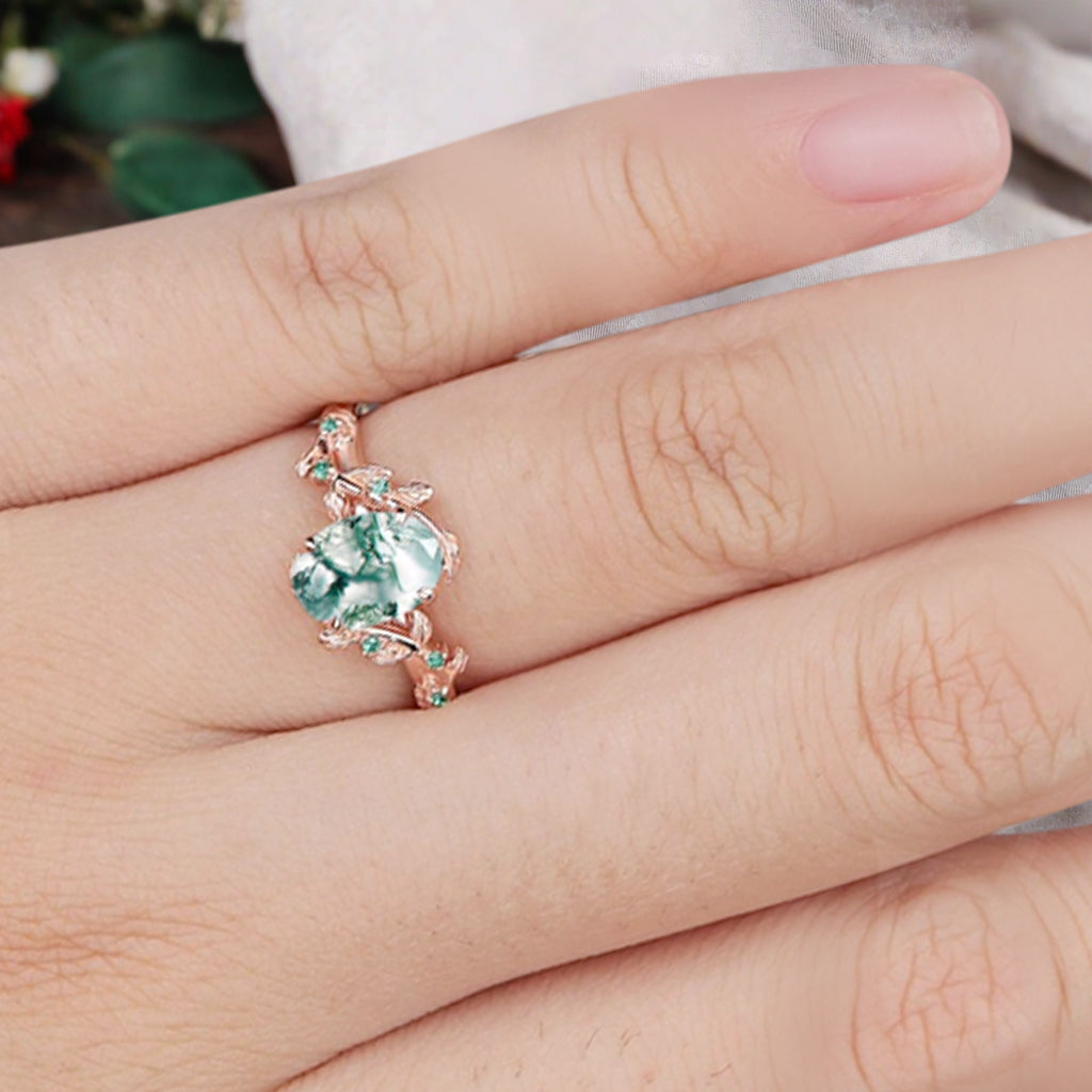 Vintage Birnenform Aquamarin Verlobungsring Set Unikat Versprechen Brautring Set Jubiläumsgeschenk