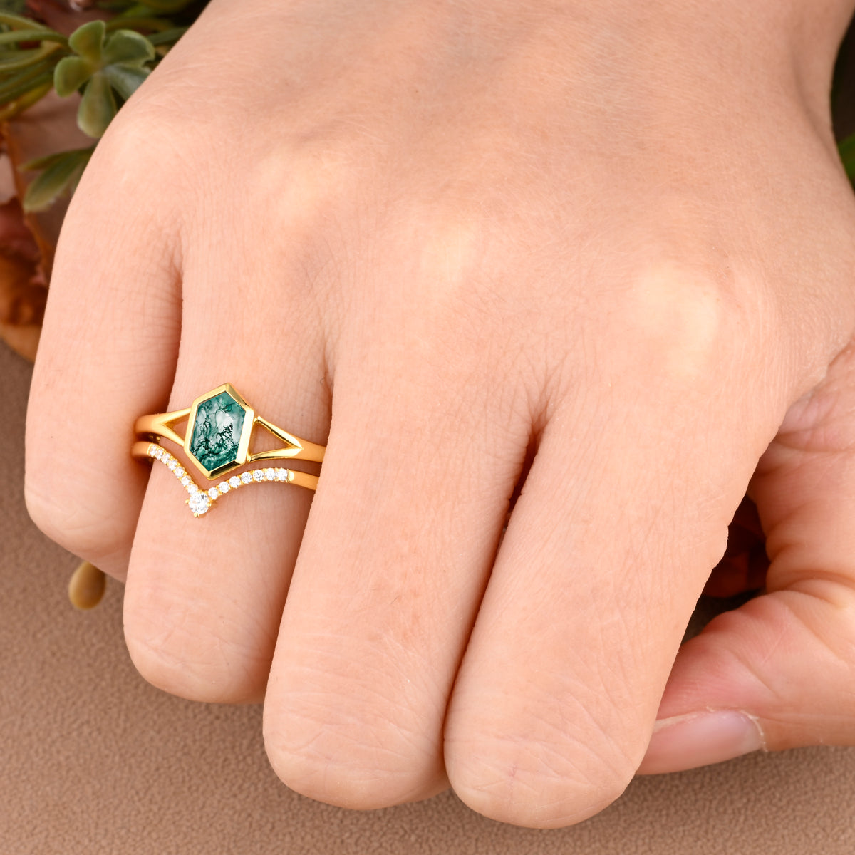 Vintage Birnenform Aquamarin Verlobungsring Set Unikat Versprechen Brautring Set Jubiläumsgeschenk