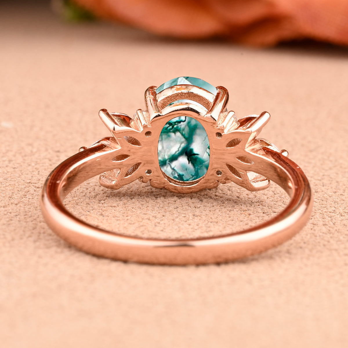 Vintage Birnenform Aquamarin Verlobungsring Set Unikat Versprechen Brautring Set Jubiläumsgeschenk