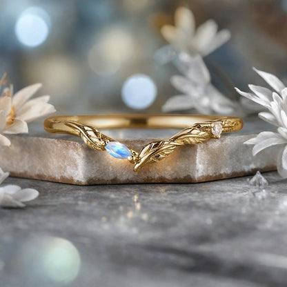 Vintage Oval Shape Labradorite Engagement Ring Set Unique Labradorite Gemstone Promise Bridal Ring Set Anniversary Gift