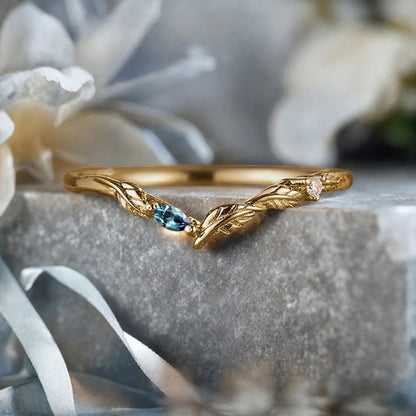 Vintage Oval Shape Alexandrite Engagement Ring Set Unique Alexandrite Gemstone Promise Bridal Ring Set Anniversary Gift