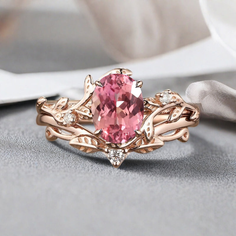 Bague de fiançailles vintage en forme de poire avec aigue-marine, ensemble de bagues de mariage uniques, cadeau d'anniversaire