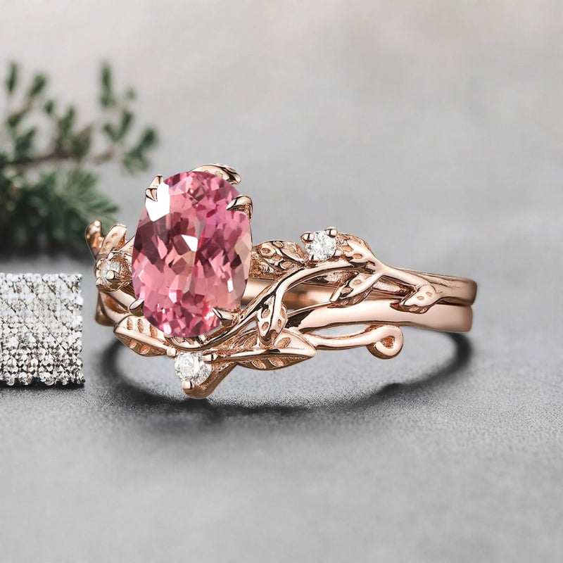 Bague de fiançailles vintage en forme de poire avec aigue-marine, ensemble de bagues de mariage uniques, cadeau d'anniversaire