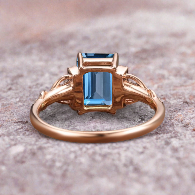 Oval geschliffener Sonnenstein Verlobungsring Unikat Sonnenstein Moissanit Ehering Geschenk für Sie