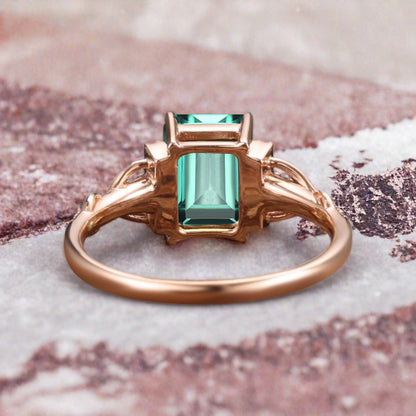 Oval geschliffener Sonnenstein Verlobungsring Unikat Sonnenstein Moissanit Ehering Geschenk für Sie