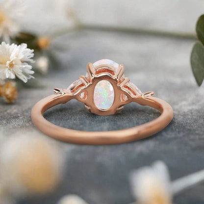 Vintage Birnenform Aquamarin Verlobungsring Set Unikat Versprechen Brautring Set Jubiläumsgeschenk
