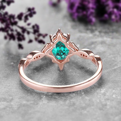 Bague de fiançailles en pierre de soleil ovale, bague de mariage unique en moissanite, cadeau pour elle